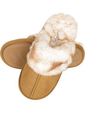 Cozy Faux Fur Memory Foam Slippers for Women - Comfy Slip-On Scuff with